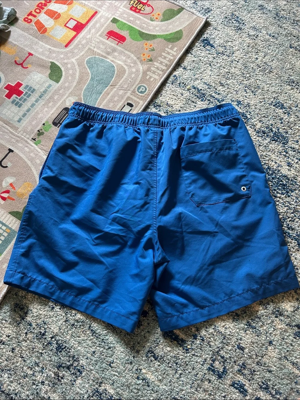 Speedo Men’s Royal Blue Swim Trunks with Drawstring